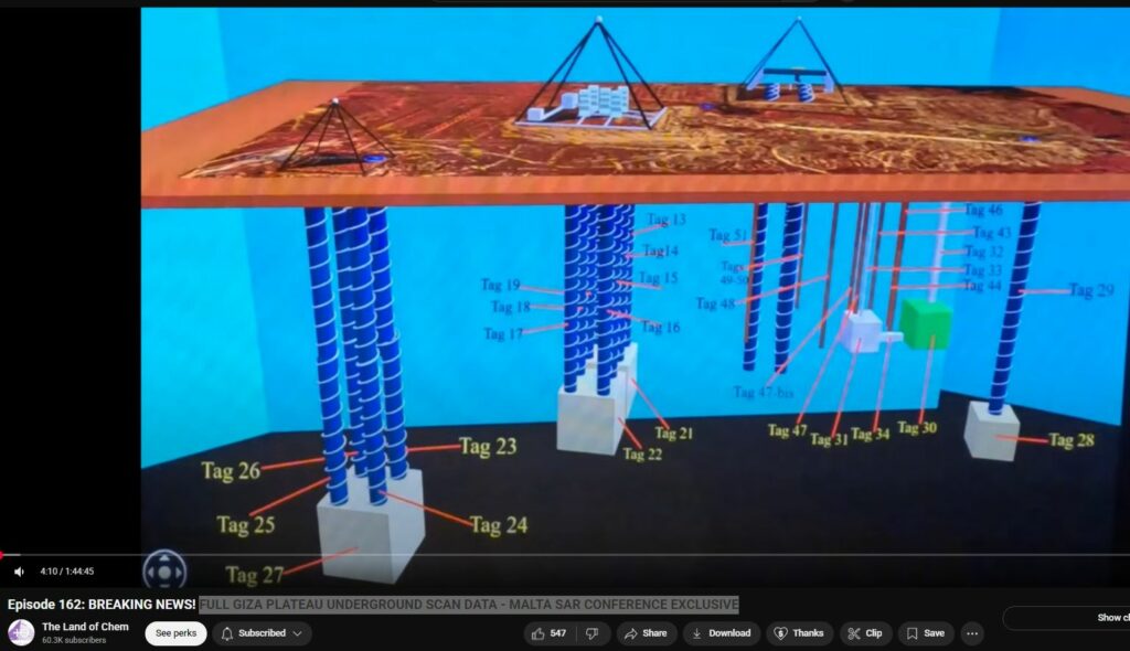 Full Giza Plateau Underground scan data - Malta SAR Conference - Jun 2025